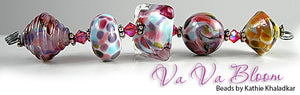 Va Va Bloom frit blend by Glass Diversions - beads by Kathie Khaladkar