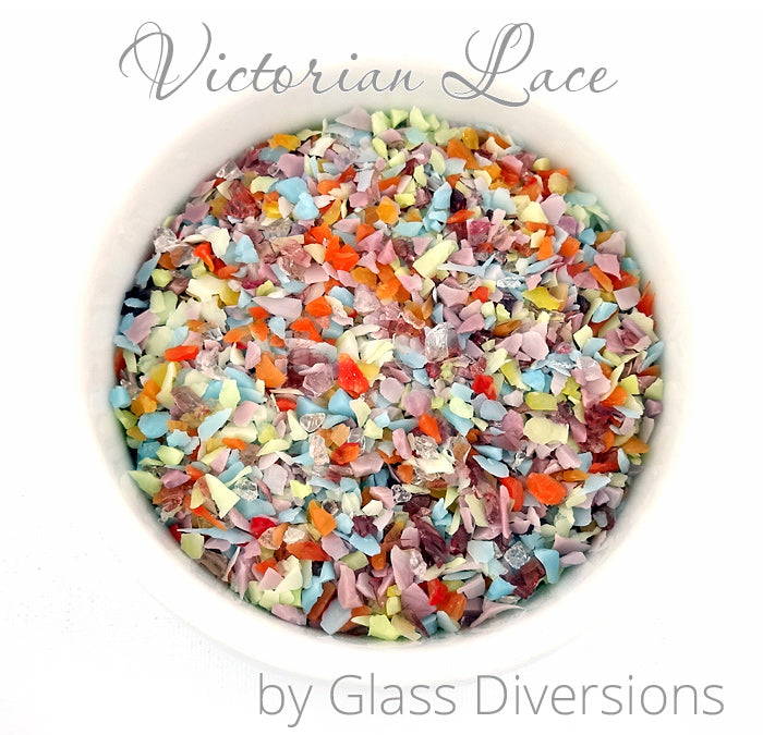 Victorian Lace frit blend by Glass Diversions