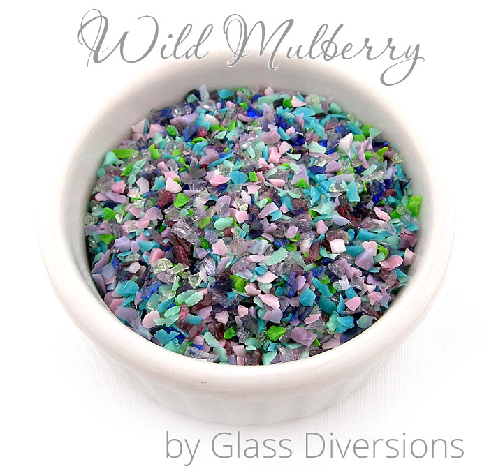 Wild Mulberry frit blend by Glass Diversions
